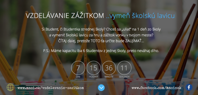 Zážitkové vzdelávanie MAOi Inštitútu